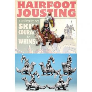 Hairfoot Jouster riding a Giant Weasel