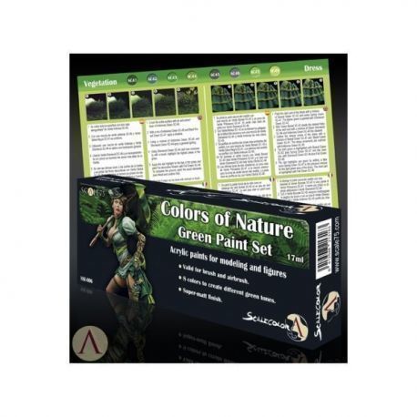 COLORS OF NATURE GREEN PAINT SET