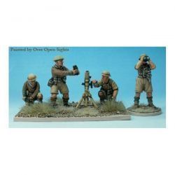 British 3inch mortar and four crew