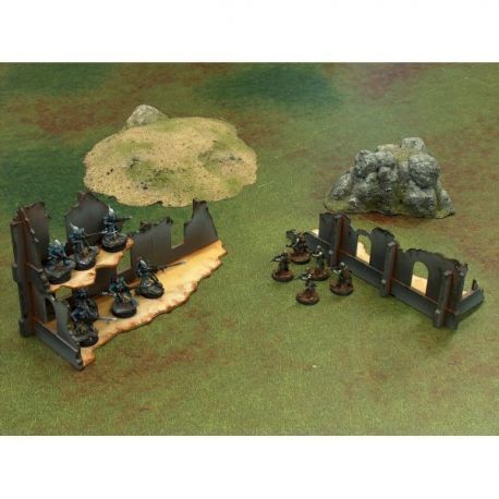 Modular Ruins Set 1 escenografia  basica de 28mm para tu mesa de juego