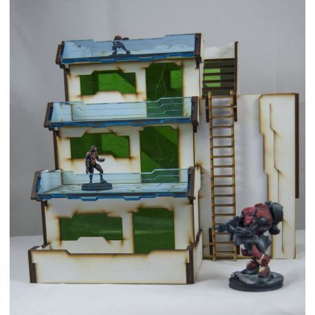 Prepainted Atl Apartment scenery scifi 32mm