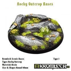 ROCKY OUTCROP BASES, ROUND 60MM