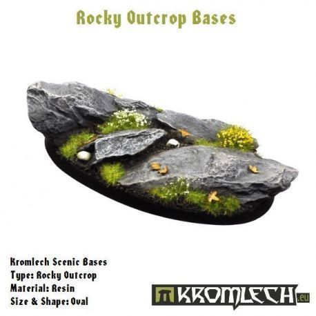 Rocky Outcrop Bases, Oval 75Mm