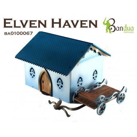 Elven Haven Escenografía pre pintada 28 mm ( AoS , Saga , Historical Wargames) Escenografía 28 mm ( AoS , Saga , Historical