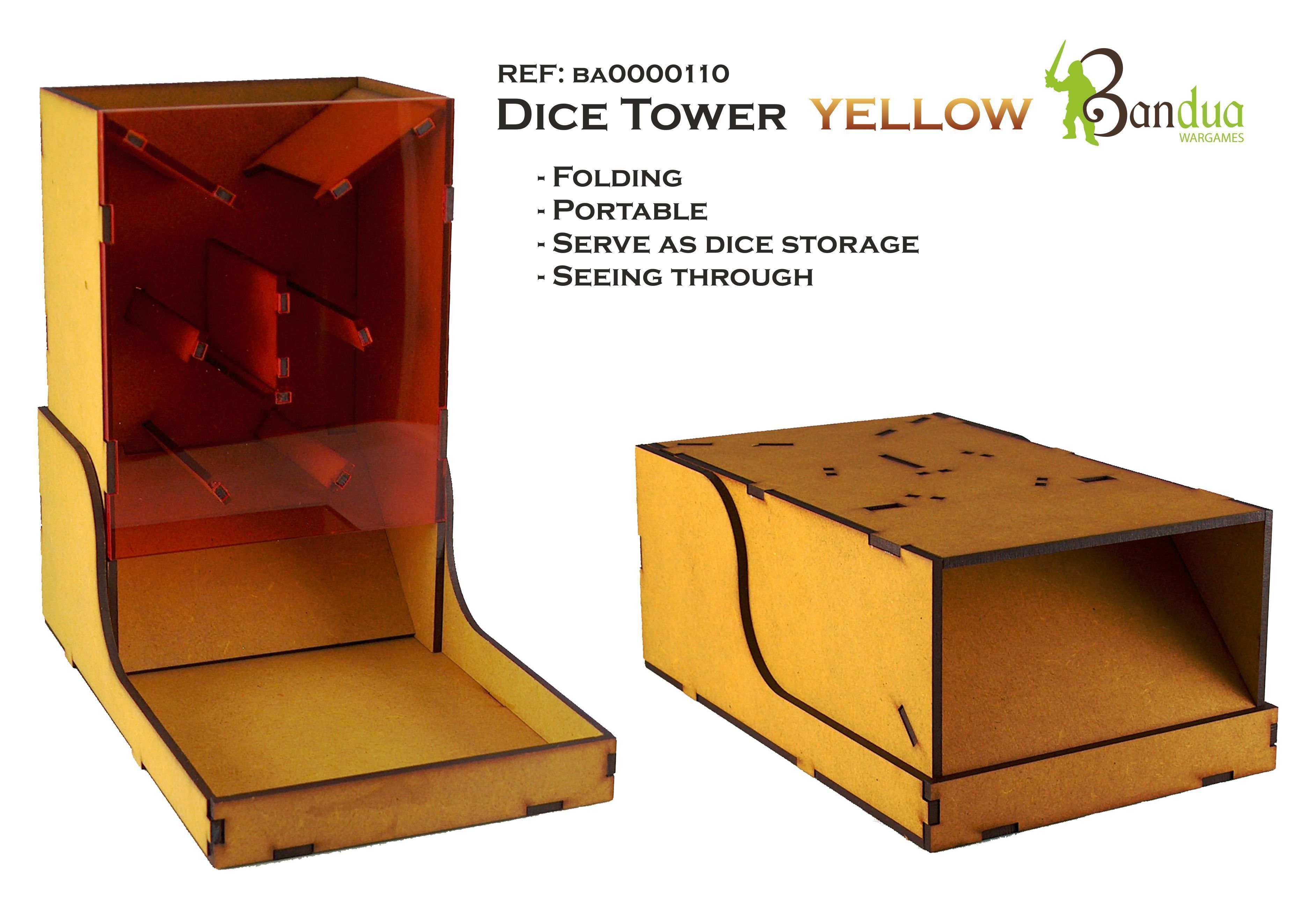 Dice Tower Yellow Bandua Wargames Online Modelling Store