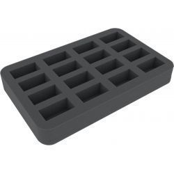 HS035BO 35 mm (1.38 Inch) slot foam with base - half-size