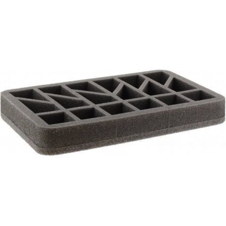 HS025SKBO 35 mm (1.4 Inch) Figure Foam Tray for 18 Warhammer Skaven Clanrats half-size with base