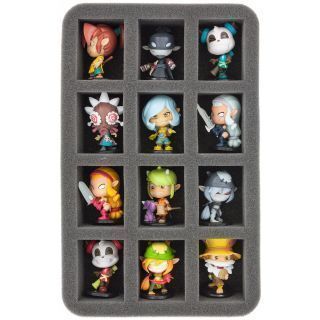 HS050KR02 50 mm (2 inch) half-size Figure Foam Tray for 12 Krosmaster figures