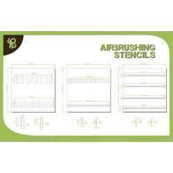 Bandua Stencils: Sloping Stripes 1