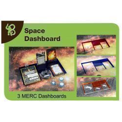 Space Dashboards Pack MERCS compatible with X-Wing