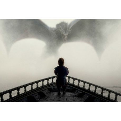Tyrion Y Dragon Poster De Vidrio Game Of Thrones