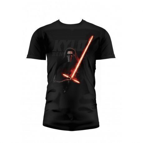 Kylo Sable Camiseta Negra Chico T-L Star Wars Ep7