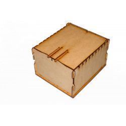 Trading Card  Box - Wood ( Lgc Games , Juegos de Mesa , Magic )