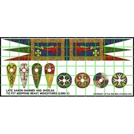 Saxon Banner and Shields