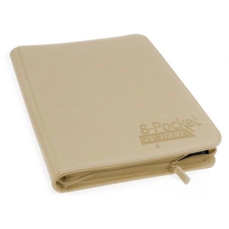 Álbum 8 - Pocket QuadRow Zipfolio Xenoskin Beige