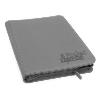 Álbum 8 - Pocket QuadRow Zipfolio Xenoskin Gris