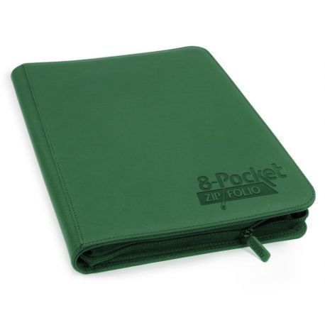 Álbum 8 - Pocket QuadRow Zipfolio Xenoskin Verde