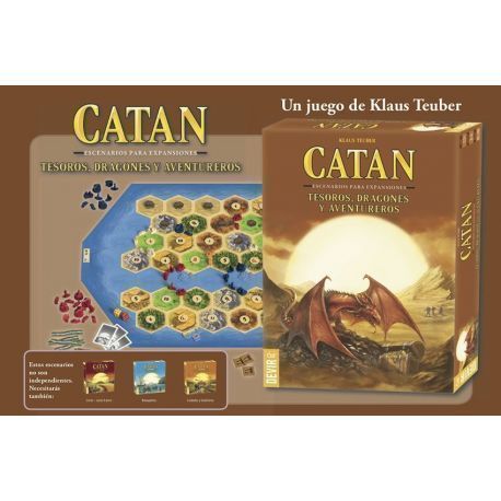 Catan - Tesoros Dragones y Aventureros