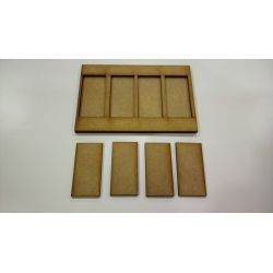 Movement Tray 120x80mm, 4 bases 25x50mm