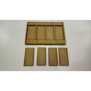 Movement Tray 120x80mm, 4 bases 25x50mm