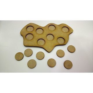 Irregular Movement Tray 180x110, 8 bases 25mm