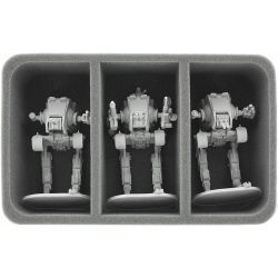 85 mm (3.35 inches) half-size foam tray with 3 large compartments for Star Wars Imperial Assault Miniatures