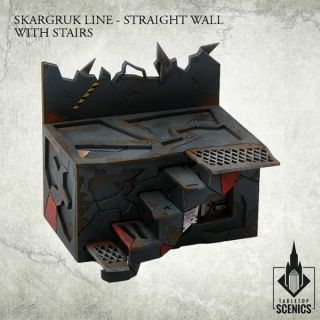 SKARGRUK LINE- STRAIGHT WALL WITH STAIRS