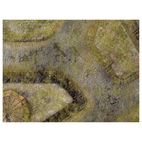 KT Mat Imperial City Jungle -1- 22"x30" Compatible with Warhammer, Warhammer 40K and other Wargames