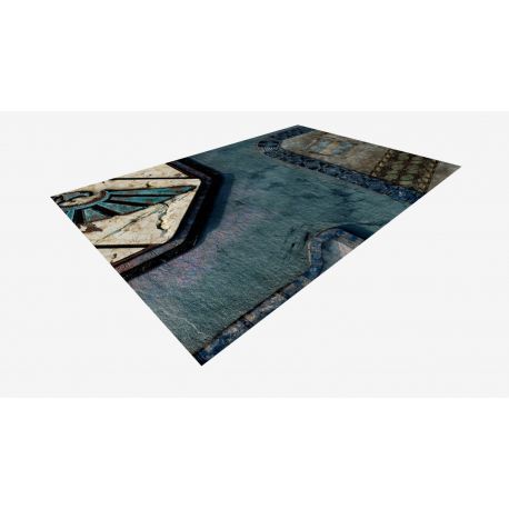 KT Mat Imperial City -3- 22"x30" Compatible with Warhammer, Warhammer 40K and other Wargames