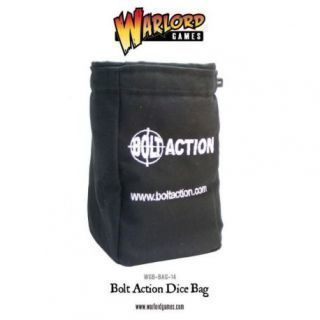 Bolt Action Dice Bag and Order Dice (Black)