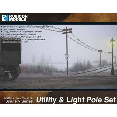 Utility and Light Pole Set