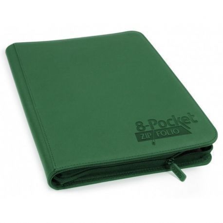 Álbum 8 - Pocket QuadRow Zipfolio Xenoskin Verde