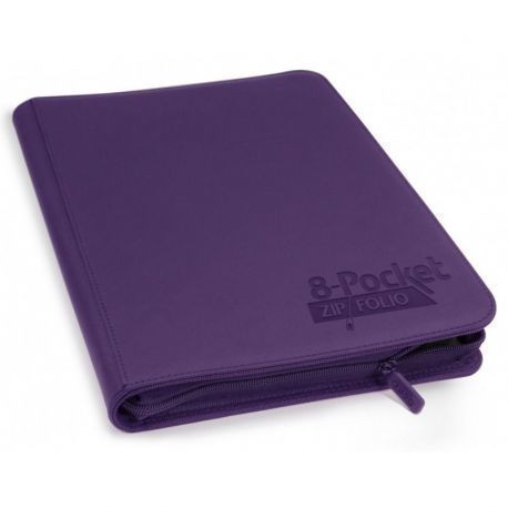 Álbum 8 - Pocket QuadRow Zipfolio Xenoskin Violeta