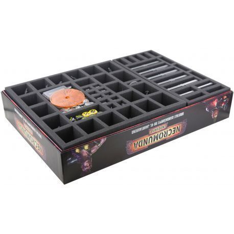 Foam tray set for Necromunda: Underhive boardgame box