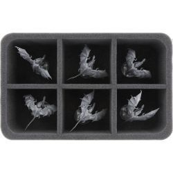 FOAM TRAY FOR TYRANIDS - 6 COMPARTMENTS