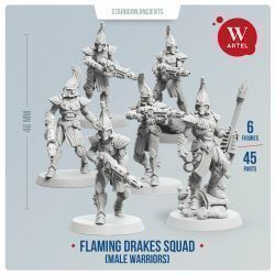 Flaming Drakes Squad (male warriors)