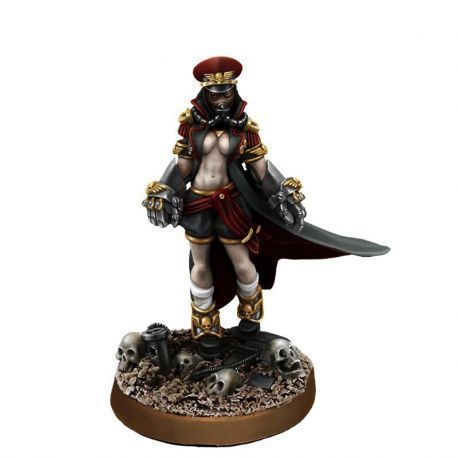 IMPERIAL SOLDIER FEMALE COMMISSAR WITH FISTS OF POWER (PIN-UP)
