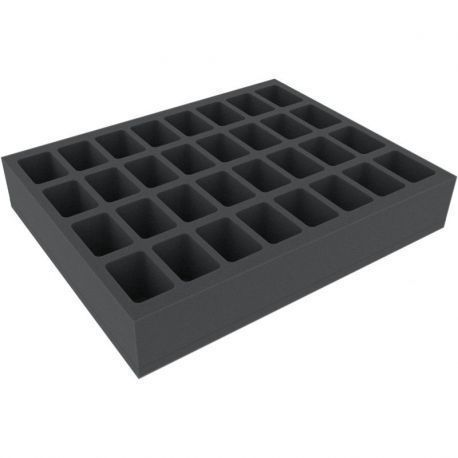 60 MM FOAM TRAY FOR WARHAMMER - 32 COMPARTMENTS
