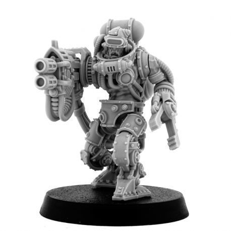 MECHANIC ADEPT BATTLE SERVITOR WITH HEAVY MELTING GUN (HM)