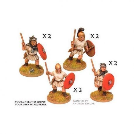 Velites with spear and shield (8)