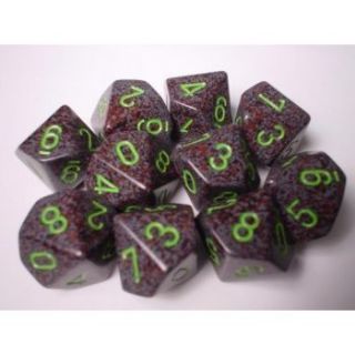 Chessex Speckled Polyhedral Ten d10 Set - Earth