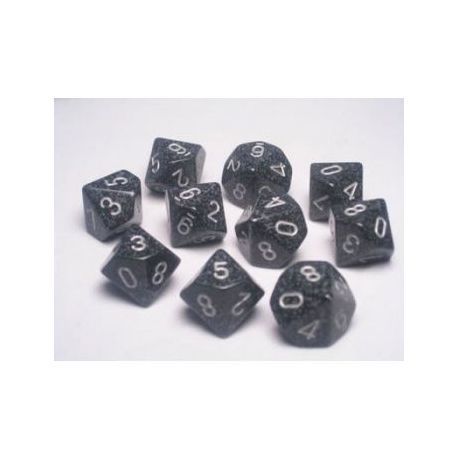 Chessex Speckled Polyhedral Ten d10 Set - Ninja