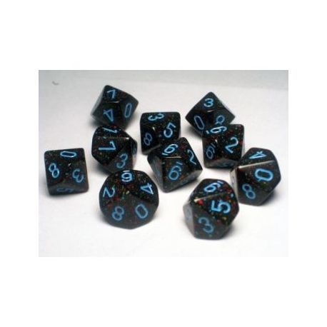 Chessex Speckled Polyhedral Ten d10 Set - Blue Stars