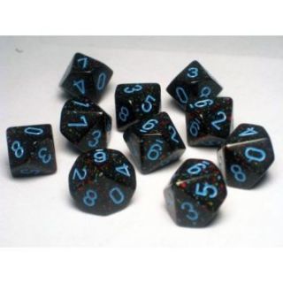 Chessex Speckled Polyhedral Ten d10 Set - Blue Stars