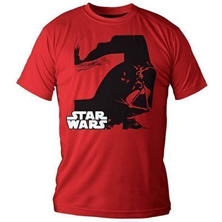 Star Wars Camiseta Darth Vader rojo Talla L