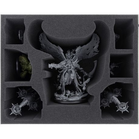 FOAM TRAY FOR MORTARION + FOETID BLOAT-DRONE + 4 MINIATURES