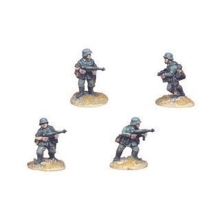 German Infantry with SMG (4 figs)