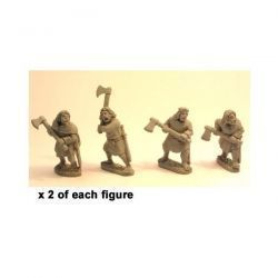 Irish Noble warriors with 2 handed axes (8)