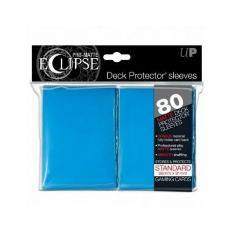 80 PRO-MATTE ECLIPSE LIGHT BLUE DECK PROTECTOR CARD SLEEVE