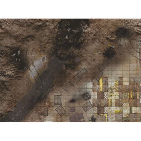 Quarry Zone SHOCK 44"X60" (112X152CM) - FOR WARHAMMER, WARHAMMER 40K AND OTHER WARGAMES